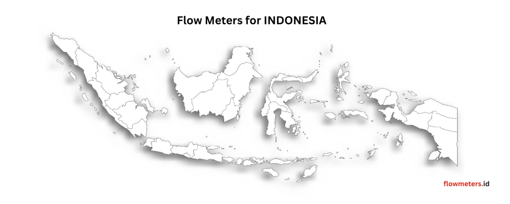 A map of Indonesia, showing its islands and surrounding seas